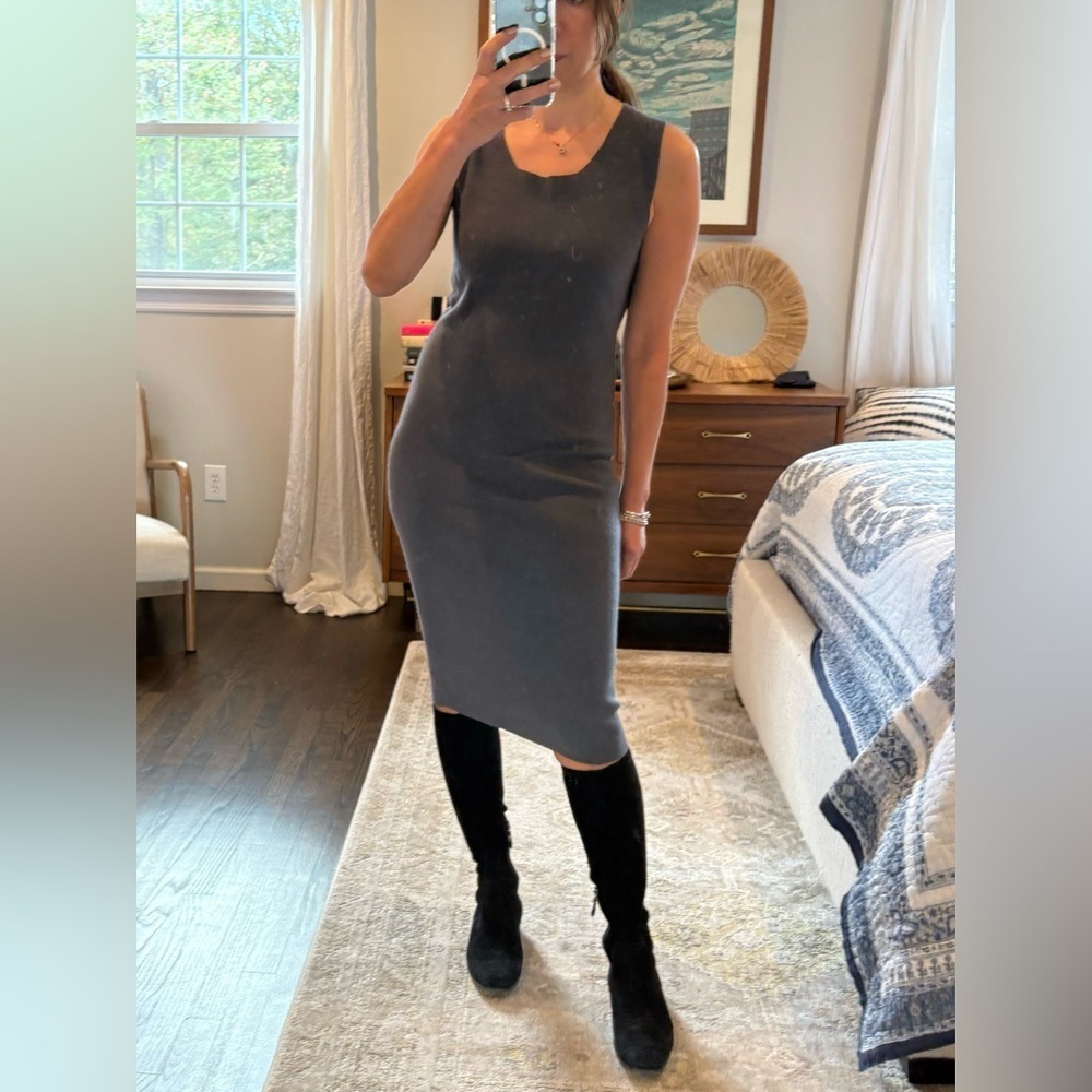 D. Exterior Cashmere Blend Midi Dress